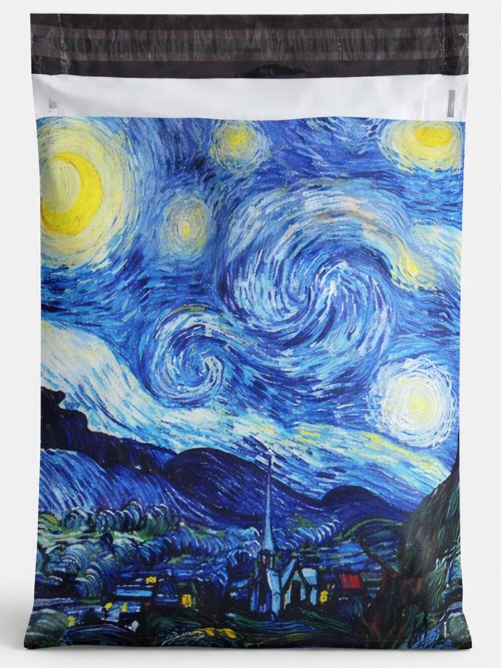 20ct Medium 10 x 13 Van Gogh Starry Night Poly Mailers